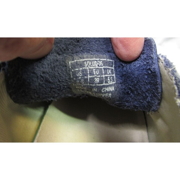 Soludos Womens Shoes Blue Leather Rainbow Wave  Chill Out Sneakers 8.5 - Picture 11 of 12